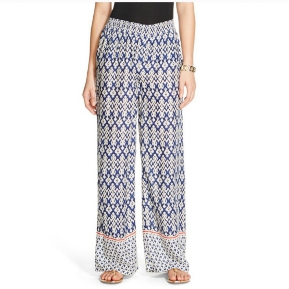 Beach lunch lounge geometric casual beach  pants XS